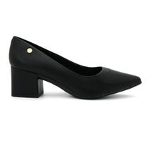Sapato Via Uno 318001 Scarpin Salto Grosso Alto Social Feminino