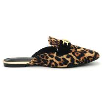 Sapato Via Uno 518122 Bico Quadrada Mule Baixo Feminino