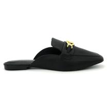 Sapato Via Uno 518122 Bico Quadrada Mule Baixo Feminino