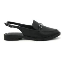Sapato Via Uno 830051 Mule Casual Calcanhar Aberto Feminino