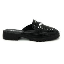 Sapato Via Uno Original 868050 Fivela Moda Mule Baixo Feminino