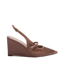 Sapato Vicenza Caramelo Salto Anabela Sapato Vicenza Caramelo Salto Anabela