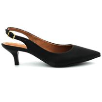 Sapato Vizzano 1122.806 Salto Mule Social Calcanhar Aberto Feminino