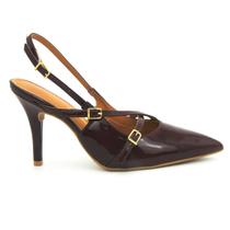 Sapato Vizzano 1184.1193 Scarpin Slingback Calcanhar Aberto Feminino