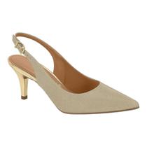 Sapato Vizzano 1185.700 Salto Mule Bico Fino Calcanhar Aberto Feminino