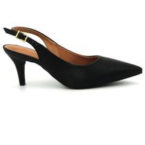 Sapato Vizzano 1185.700 Salto Mule Bico Fino Calcanhar Aberto Feminino