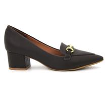 Sapato Vizzano 1220.378 Fivela Salto Grosso Baixo Feminino