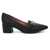 Sapato Vizzano 1220.378 Fivela Salto Grosso Baixo Feminino