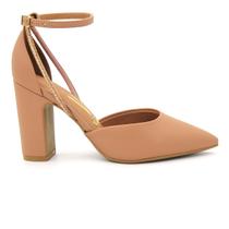 Sapato Vizzano 1285.449 Scarpin Salto Grosso Brilho Feminino