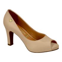 Sapato Vizzano 1840.300 Peep Toe scarpin bico aberto Salto Feminino