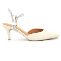 Sapato Vizzano 6281.103 Scarpin Salto Baixo Fino Feminino