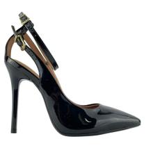 Sapato Vizzano Feminino Scarpin Com Duas Tiras Em Verniz Sapato Vizzano Feminino Scarpin Com Duas Tiras Em Verniz