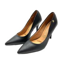 Sapato Vizzano Salto Alto Bico Fino em Pelica Feminino