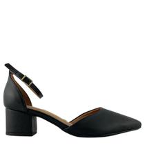 Sapato Vizzano Scarpin Feminino Bico Fino Fivela 1220317