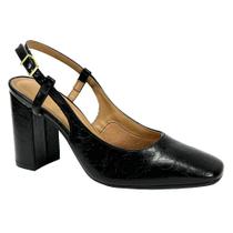 Sapato Vizzano Slingback Salto Alto 1428.101 Preto Sapato Vizzano Slingback Salto Alto 1428.101 Preto