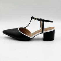 Sapato Vizzano Slingback Salto Médio Feminino
