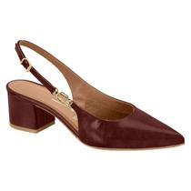 Sapato Vizzano Slingback Vermelho Feminino - Vermelho - 39