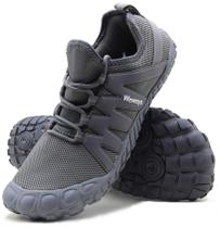 Sapato Weweya Barefoot Five Fingers Minimalist Running Masculino Cinza Sapato Weweya Barefoot Five Fingers Minimalist Running Masculino Cinza