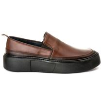 Sapato Yate Casual Confort Masculino Sola Alta Couro Premium
