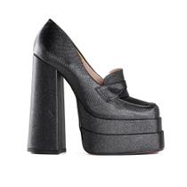 Sapato Zariff Meia Pata Diamantina Preto Sapato Zariff Meia Pata Diamantina Preto