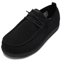 Sapatos 1TAZERO Slip on Wide Walking Barefoot Ortopédicos Pretos