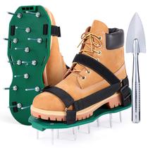 Sapatos aeradores de gramado Ohuhu com alças de tiras autocolantes e laço, resistentes Sapatos aeradores de gramado Ohuhu com alças de tiras autocolantes e laço, resistentes
