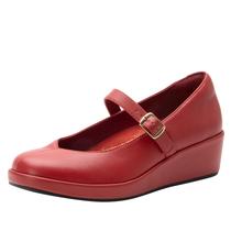 Sapatos Alegria Haylo Ruby Mary Jane Wedge antiderrapantes