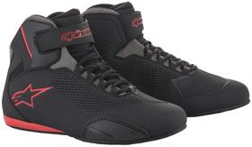 Sapatos Alpinestars Sektor Vented - Preto/Cinza/Vermelho - Tamanho 13