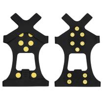 Sapatos Antiderrapantes Para Escalada Em Gelo E Neve Com 10 Cravos De Elastômero Termoplástico,