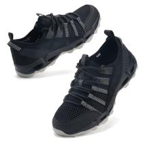 Sapatos aquáticos de caminhada com zíper para mulheres Quick Dry Black Sapatos aquáticos de caminhada com zíper para mulheres Quick Dry Black