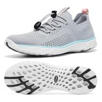 Sapatos Aquáticos KOLILI com Suporte de Arco - Cinza Claro/Azul - Tamanho 9