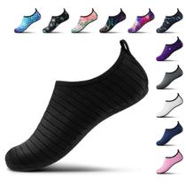 Sapatos Aquáticos SEEKWAY de Secagem Rápida, Antiderrapantes, Aqua Socks, Preto