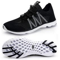 Sapatos aquáticos SUOKENI Quick Dryding Slip On para homens, todos pretos