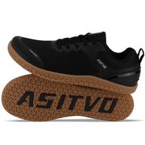 Sapatos ASITVO Wide Barefoot para homens Gym Cross Trainer pretos 43.5