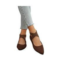 Sapatos Baixos Femininos Leves Pretos Elegantes Balé Casual Ao Ar Livre Tamanho Macio 36-43
