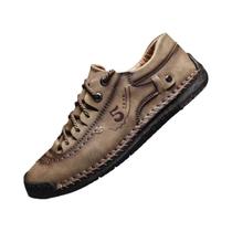 Sapatos Casuais De Couro Masculinos Confortáveis Antiderrapantes Moda Ao Ar Livre Mocassim Clássico