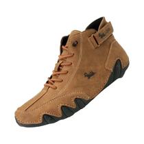 Sapatos Casuais De Couro Masculinos Confortáveis De Alta Qualidade Tênis Luxuosos Botas De Tornozelo