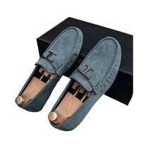 Sapatos Casuais De Couro Masculinos, Moda Empresarial, Loafer Com Sola Macia, Tenis Social Marca
