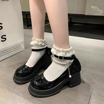 Sapatos Casuais Femininos De Salto Alto Com Bico Redondo E Salto Grosso Para Primavera E Outono Sapatos Casuais Femininos De Salto Alto Com Bico Redondo E Salto Grosso Para Primavera E Outono