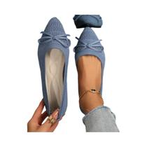 Sapatos Casuais Femininos De Verão 2024 Com Bico Fino, Respiráveis, Confortáveis, Resistentes Ao