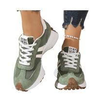 Sapatos Casuais Femininos Elegantes Com Cadarço, Bico Redondo, Sola Grossa, Antiderrapante, Sapatos Casuais Femininos Elegantes Com Cadarço, Bico Redondo, Sola Grossa, Antiderrapante,