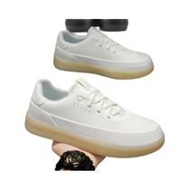 Sapatos Casuais Masculinos Em Couro Legítimo Com Solado Leve E Macio, Detalhe Branco, Novo Estilo
