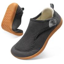 Sapatos CJROSM para diabéticos, bico largo, ajuste regulável, zero drop Sapatos CJROSM para diabéticos, bico largo, ajuste regulável, zero drop