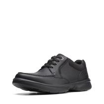 Sapatos Clarks Bradley Vibe Oxford para homens em couro preto