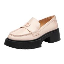 Sapatos Coach Leah Platform Loafer feminino Blush tamanho 9,5