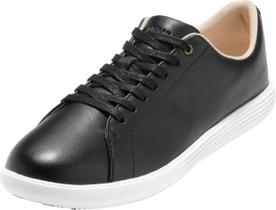 Sapatos Cole Haan Grand Crosscourt II femininos de couro preto Sapatos Cole Haan Grand Crosscourt II femininos de couro preto