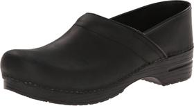 Sapatos Dansko Professional Black Oiled Clog para homens