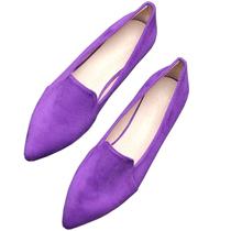 Sapatos de balé SAILING LU para mulheres em camurça sintética roxa 41 (9)