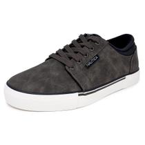 Sapatos de barco Nautica Crandol-Grey Navy Pop para homens tamanho 10