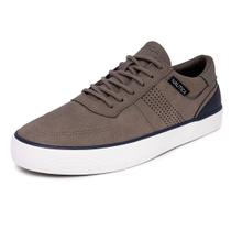 Sapatos de barco Nautica Triston-Grey Navy para homens, tamanho 8.5